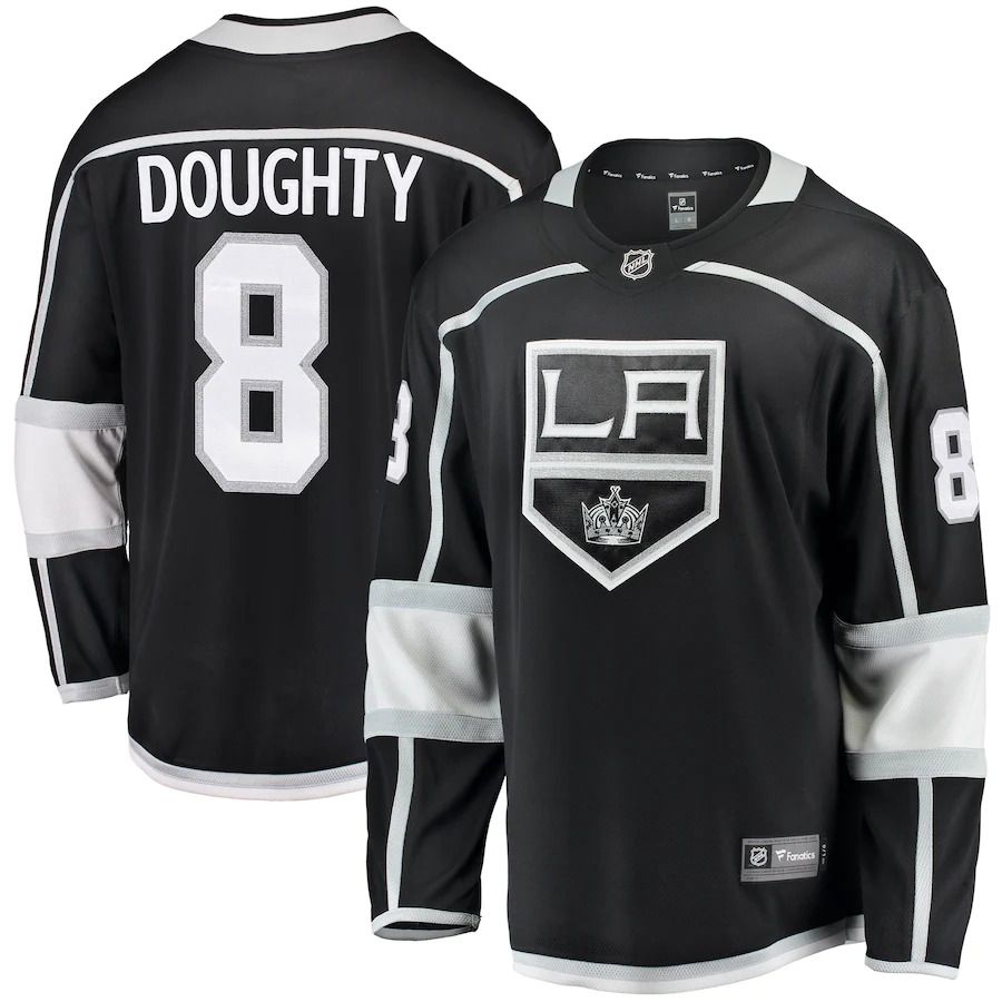 Men Los Angeles Kings #8 Drew Doughty Fanatics Branded Black Breakaway Player NHL Jersey->los angeles kings->NHL Jersey
